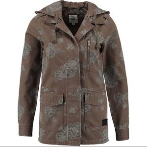 Floral Print Army Jacket